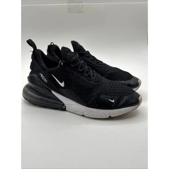 Nike Air Max 270 (GS) Black Running Shoes 943345-001 Size 7Y W 5.5 - Picture 8 of 11
